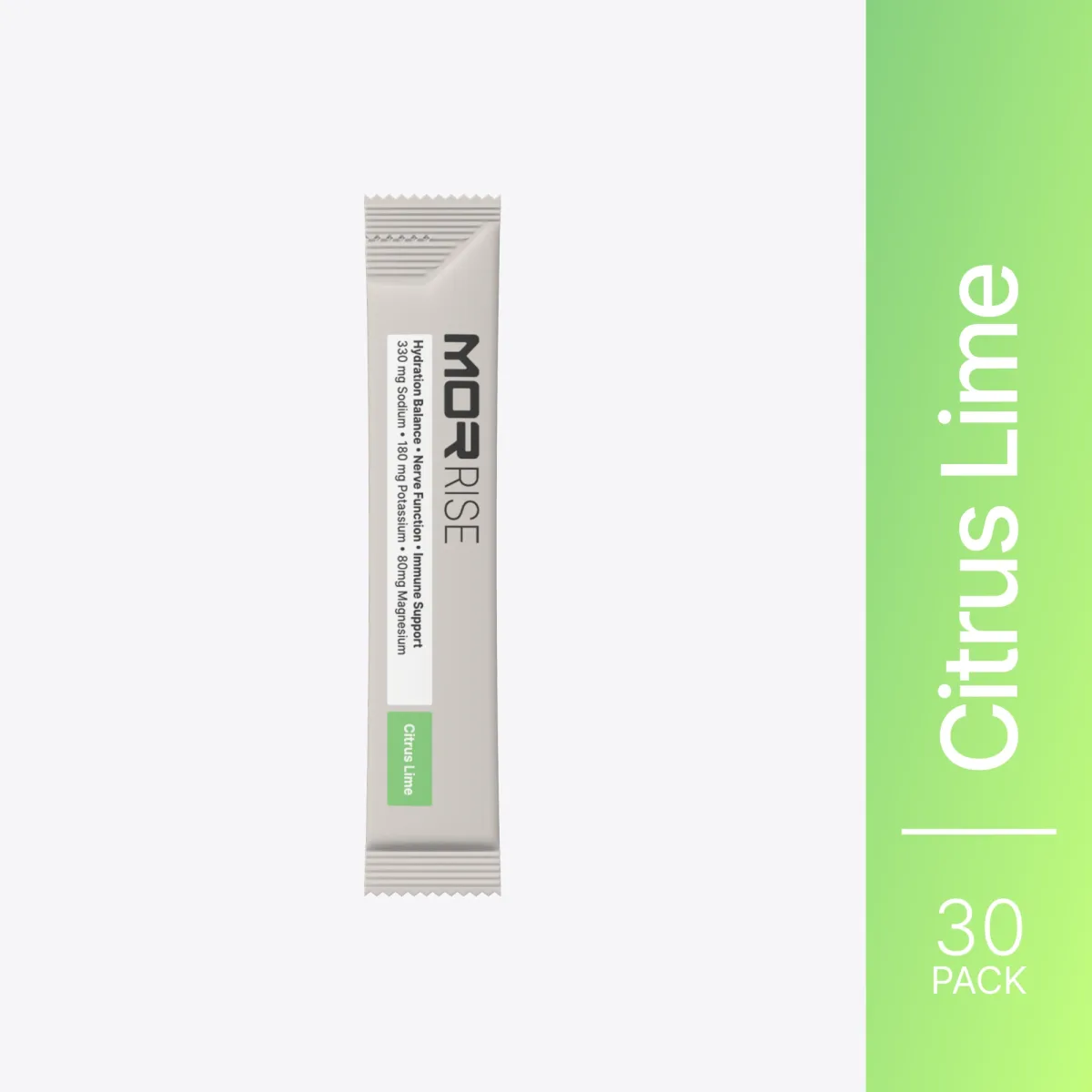 MOR Rise Citrus Lime hydration stick, 30 pack